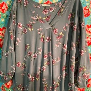 Beacon Patty roll tab knit top 3X